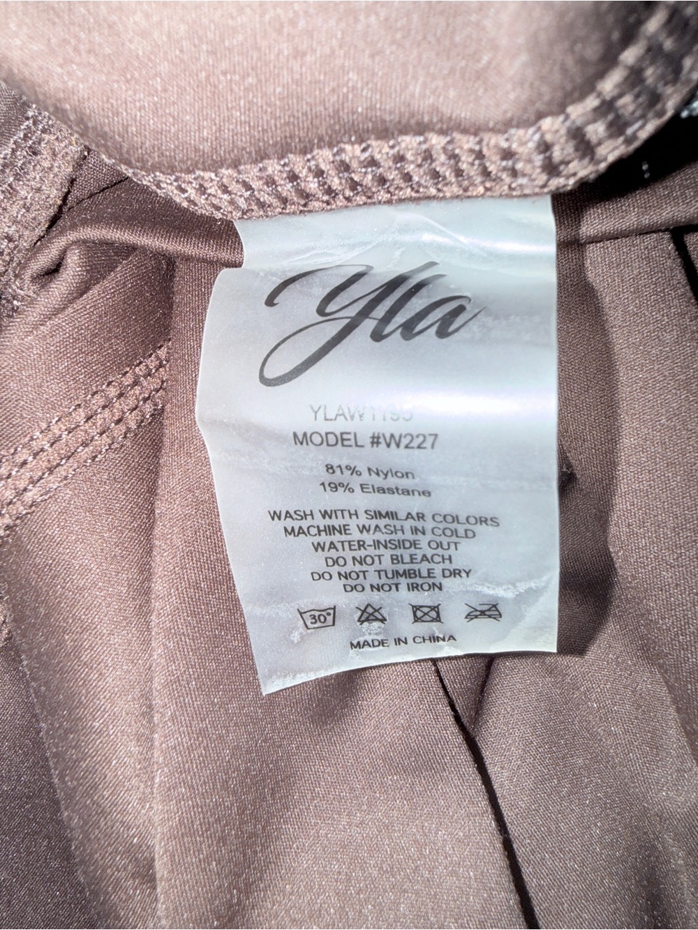 YoungLA Brown W227 - CURVE FLARE LEGGINGS in color “bossy” size large NWT - Picture 7 of 10